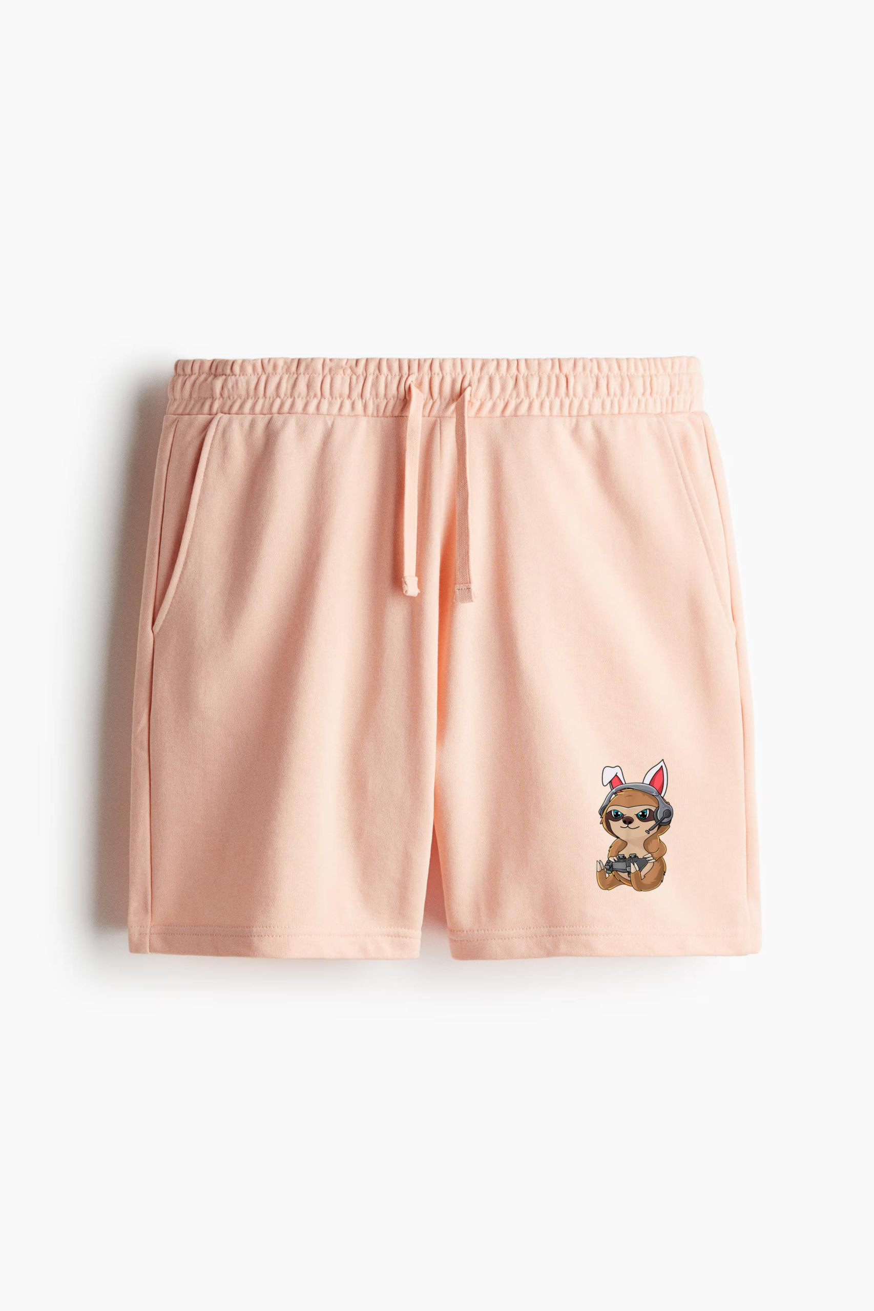 Easter Sloth Bunny Ears Eggs Video Gamer Relaxed-Fit Shorts