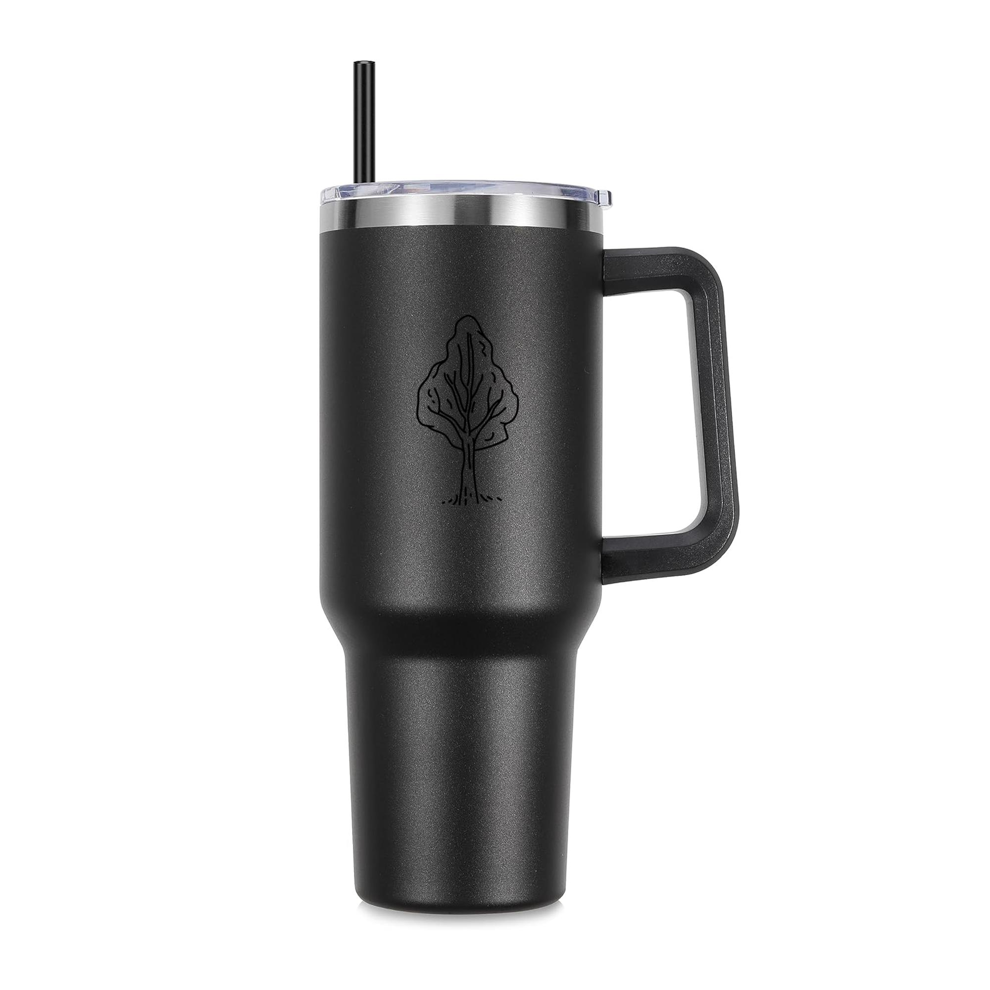 Simple Stroke Tall Tree 40oz Stainless Steel Tumbler - Image 3