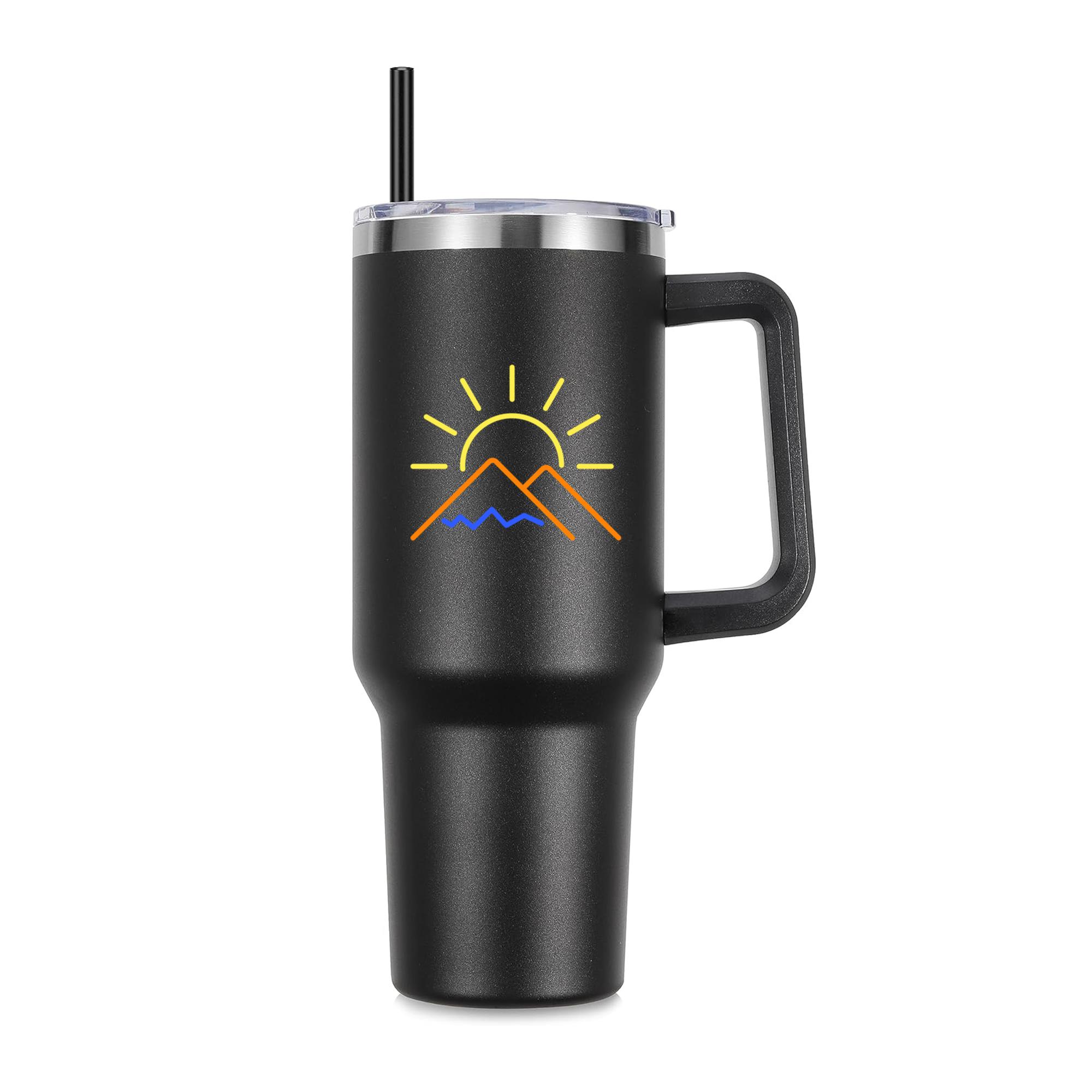 Simple Weather Pictogram 40oz Stainless Steel Tumbler - Image 3