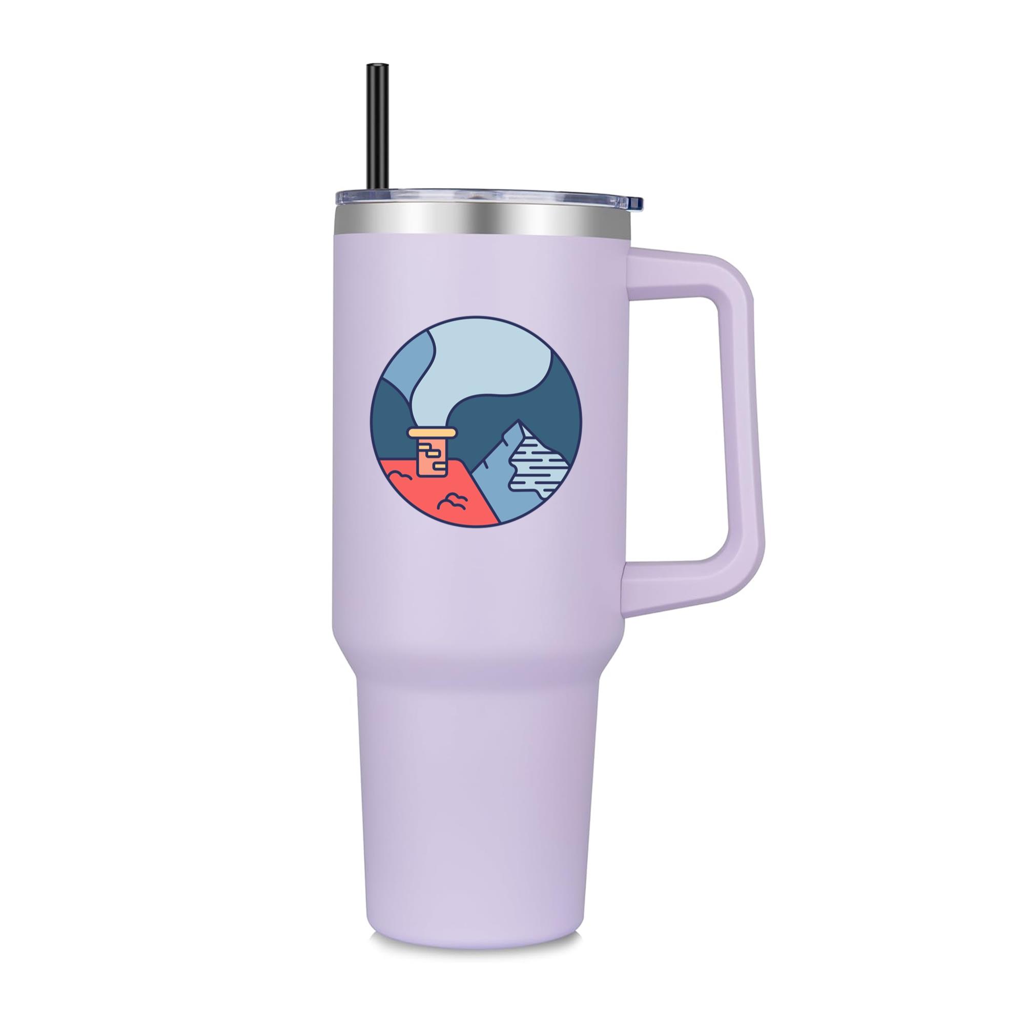 Snow Landscape Chimney 40oz Stainless Steel Tumbler