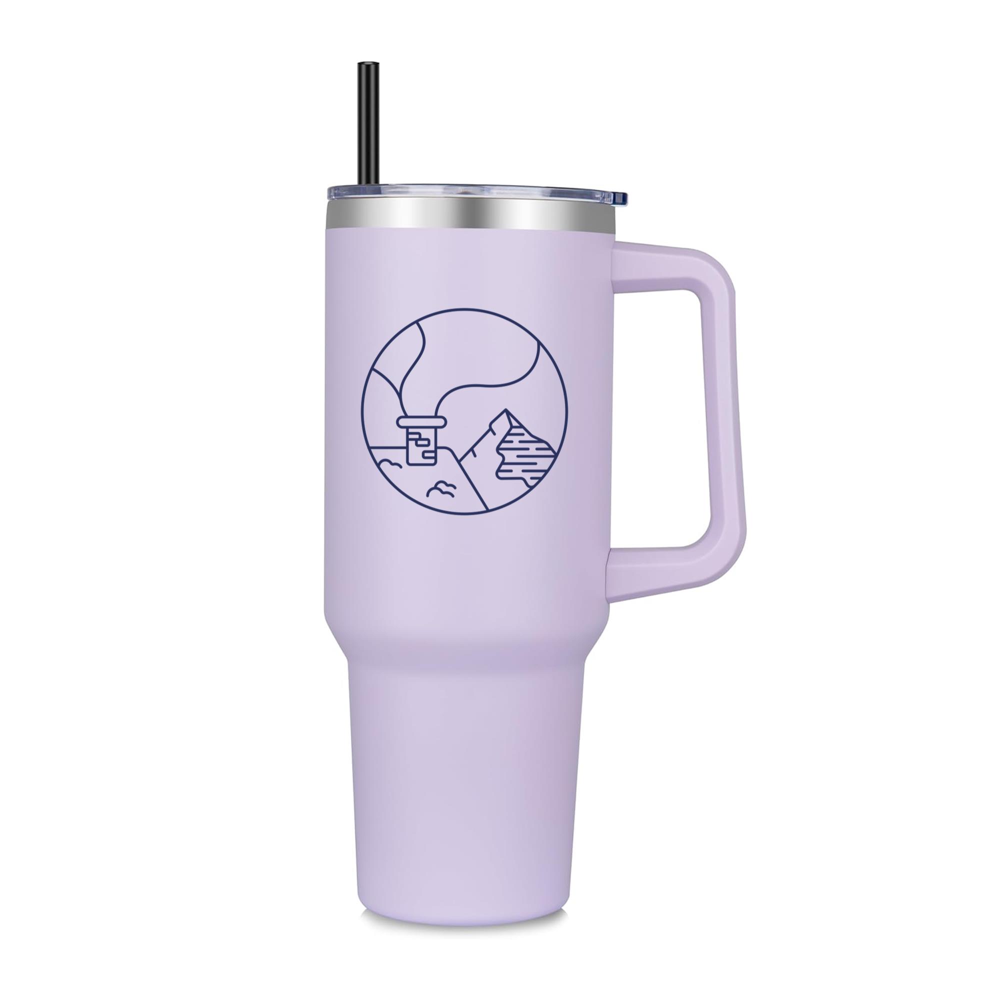 Snow Landscape Chimney Stroke 40oz Stainless Steel Tumbler