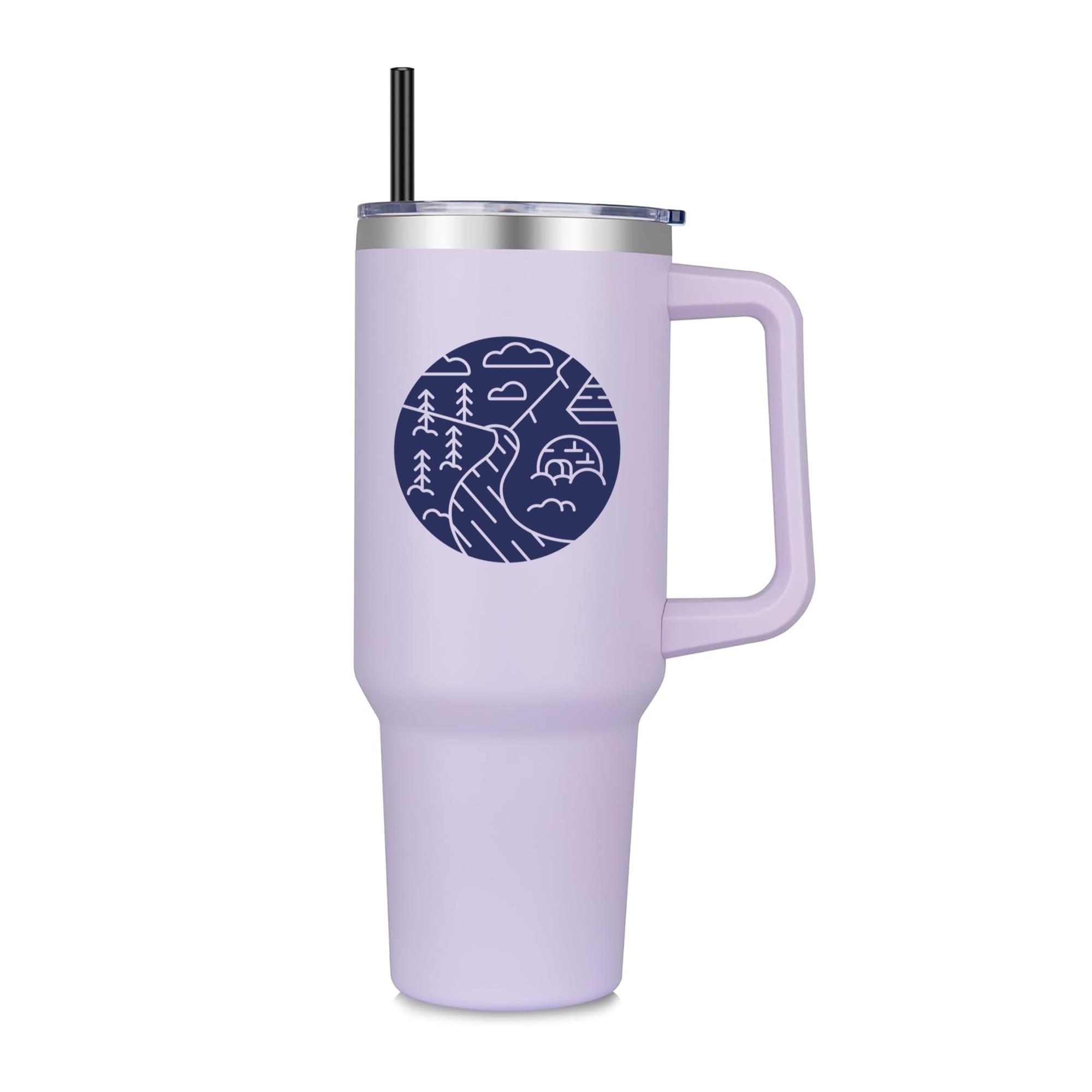 Snow Landscape Igloo Silhouette 40oz Stainless Steel Tumbler