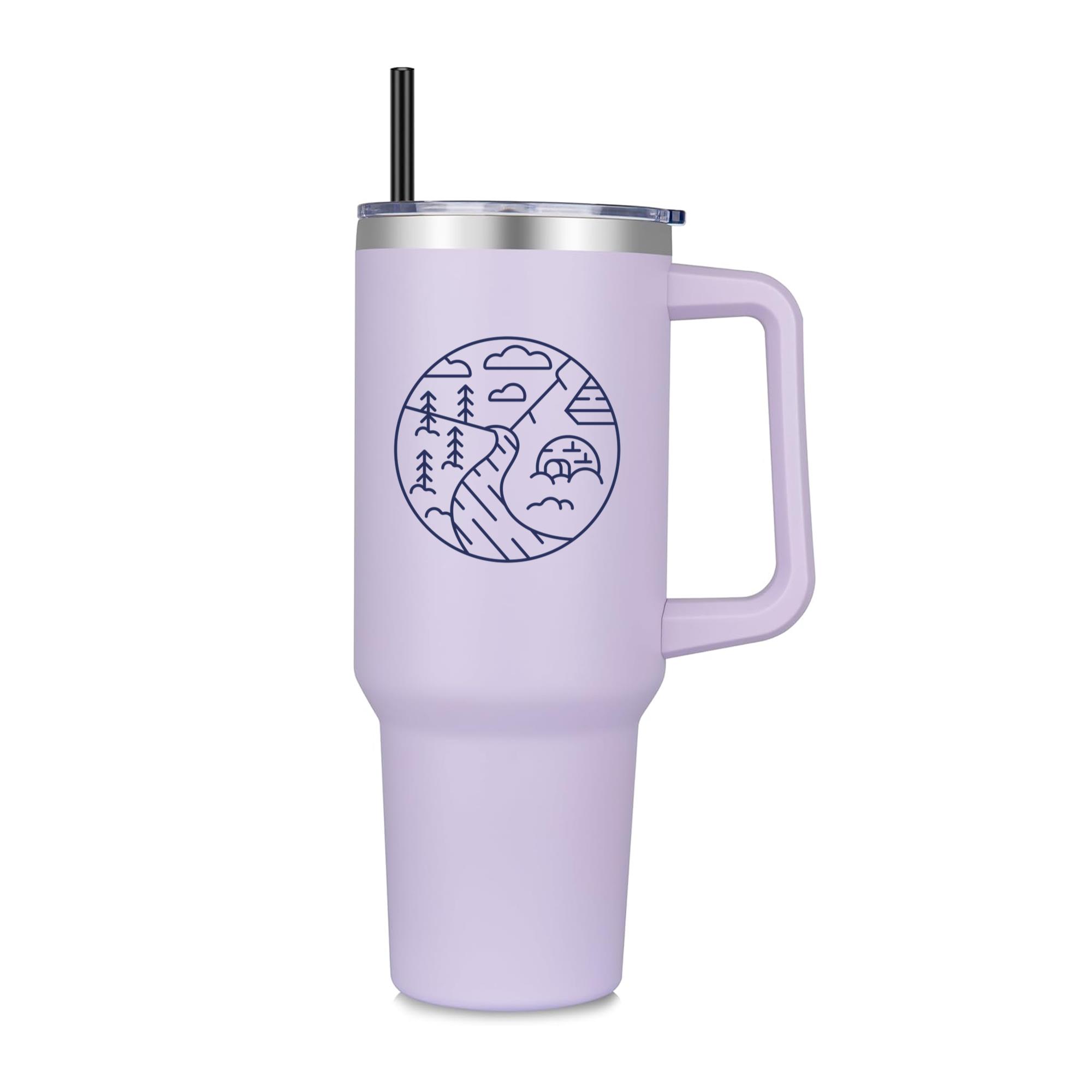 Snow Landscape Igloo Stroke 40oz Stainless Steel Tumbler
