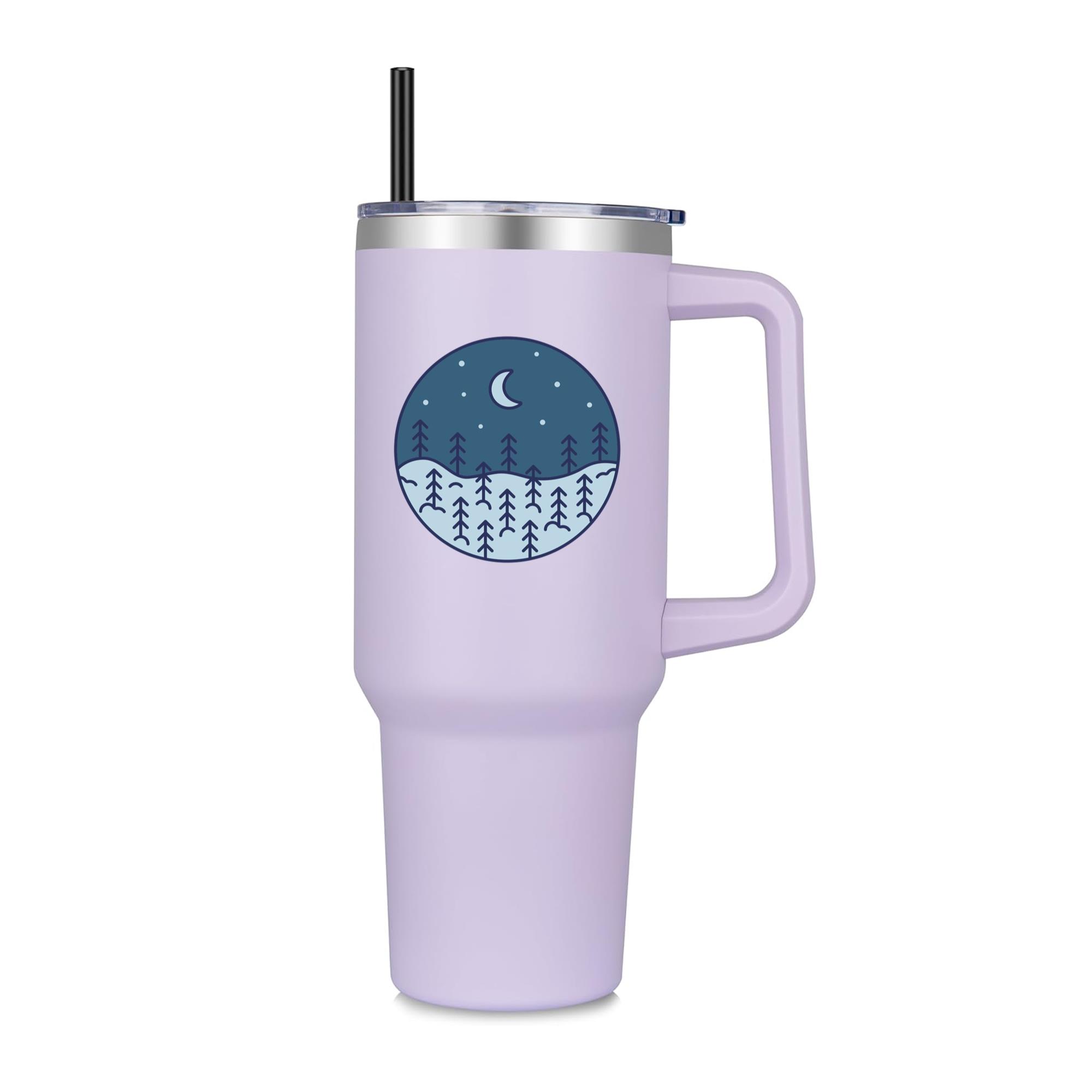 Snow Landscape Moon 40oz Stainless Steel Tumbler