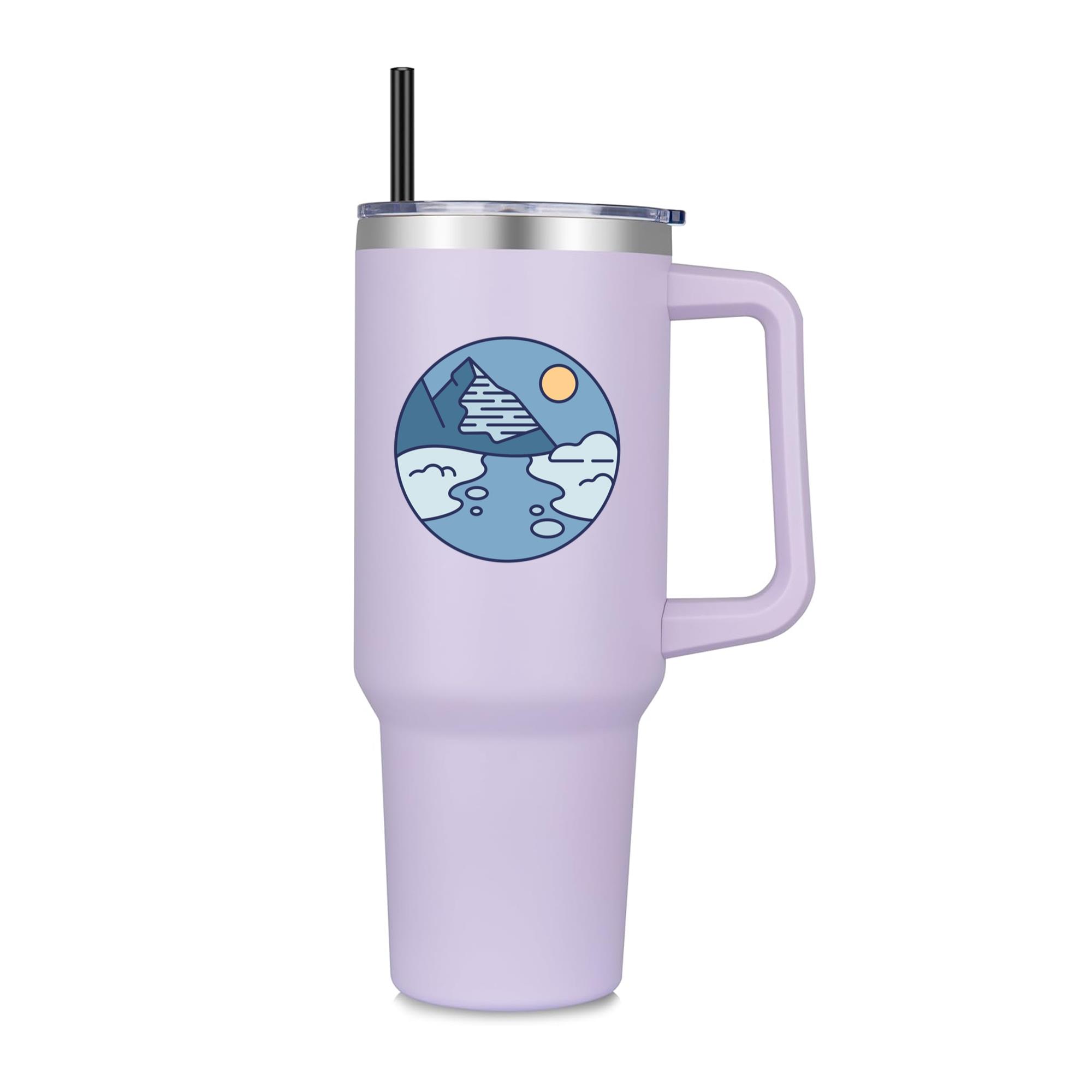 Snow Landscape Mountain 40oz Stainless Steel Tumbler