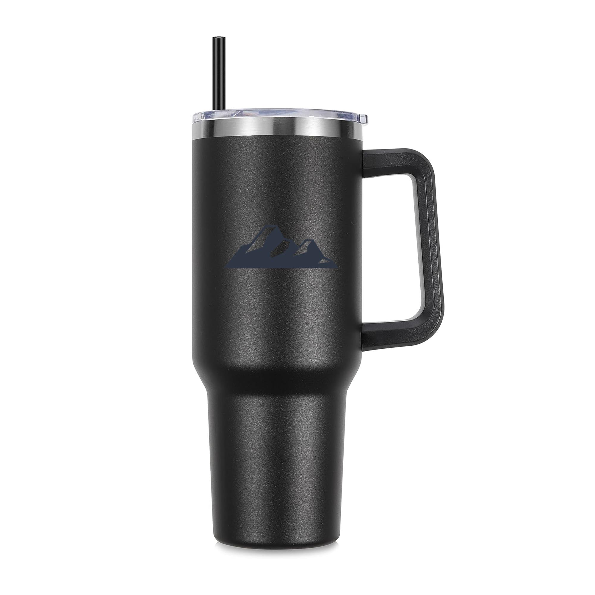 Snow Mountain Climbing Silhouette 40oz Stainless Steel Tumbler - Image 3