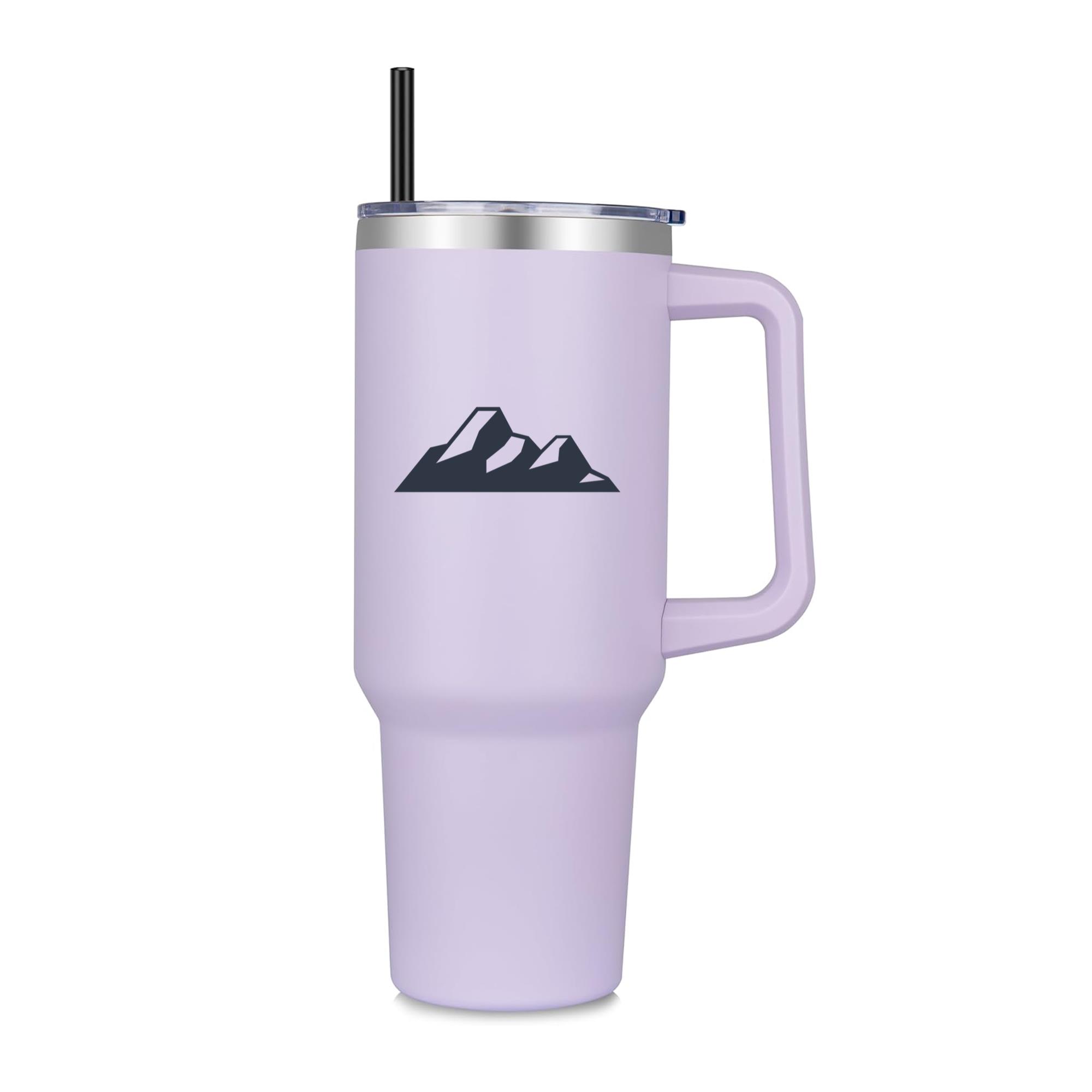 Snow Mountain Climbing Silhouette 40oz Stainless Steel Tumbler