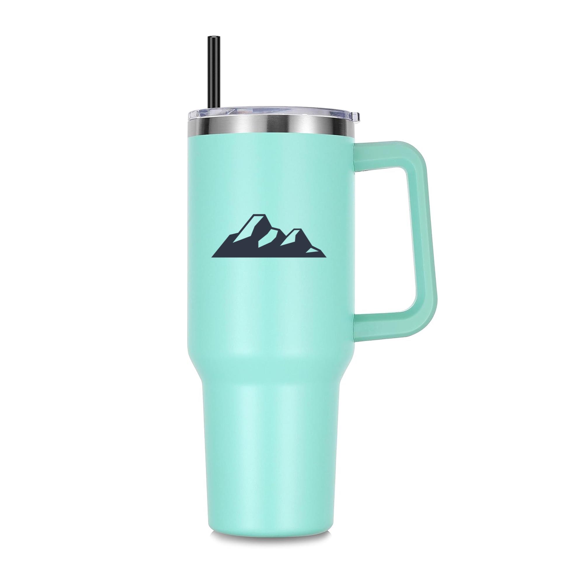 Snow Mountain Climbing Silhouette 40oz Stainless Steel Tumbler - Image 2