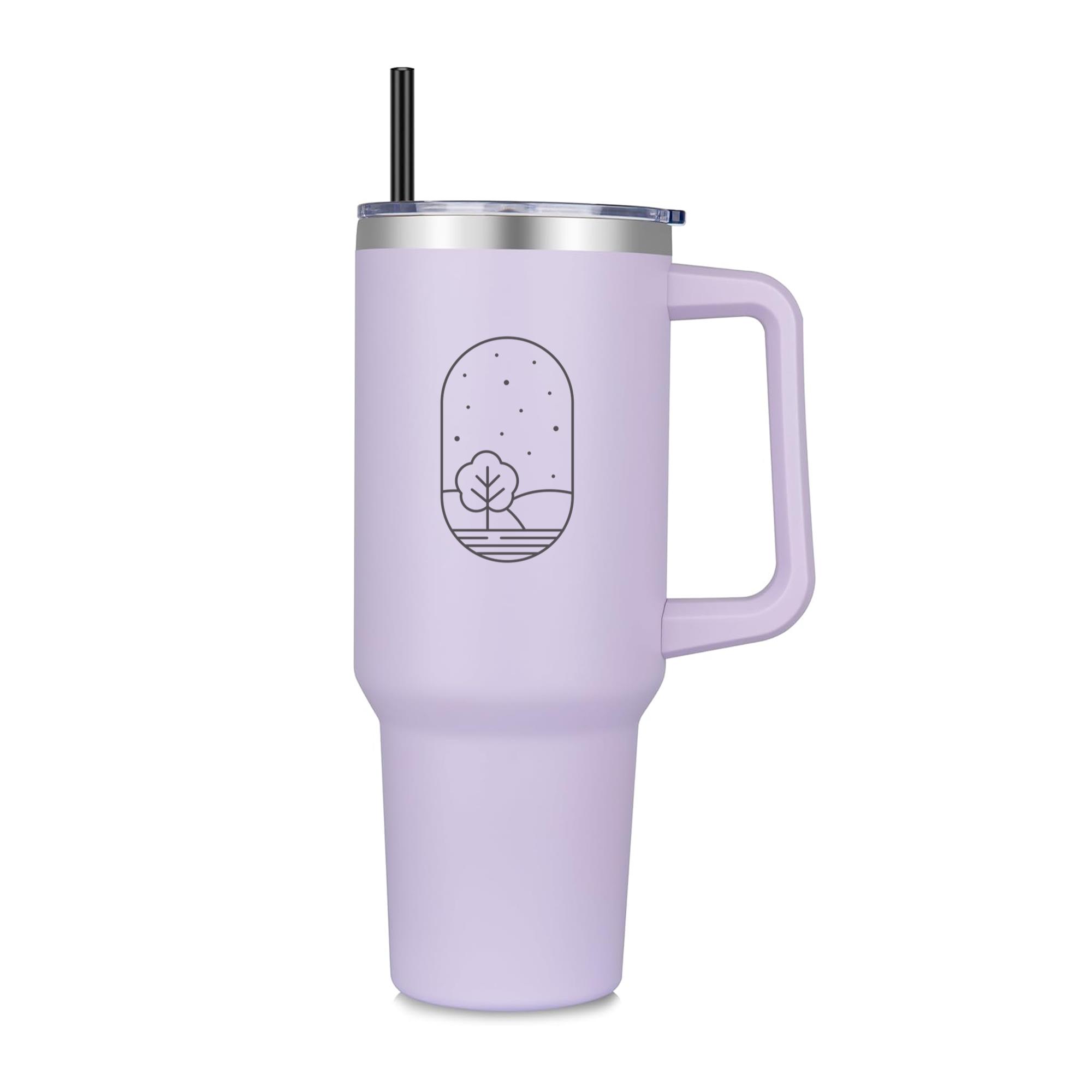 Snowing Landscape Stroke 40oz Stainless Steel Tumbler