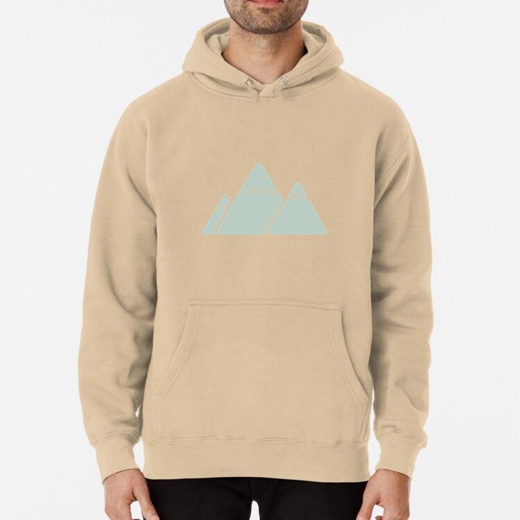 Three Mountains Minimalist Icon Classic Unisex Hoodie