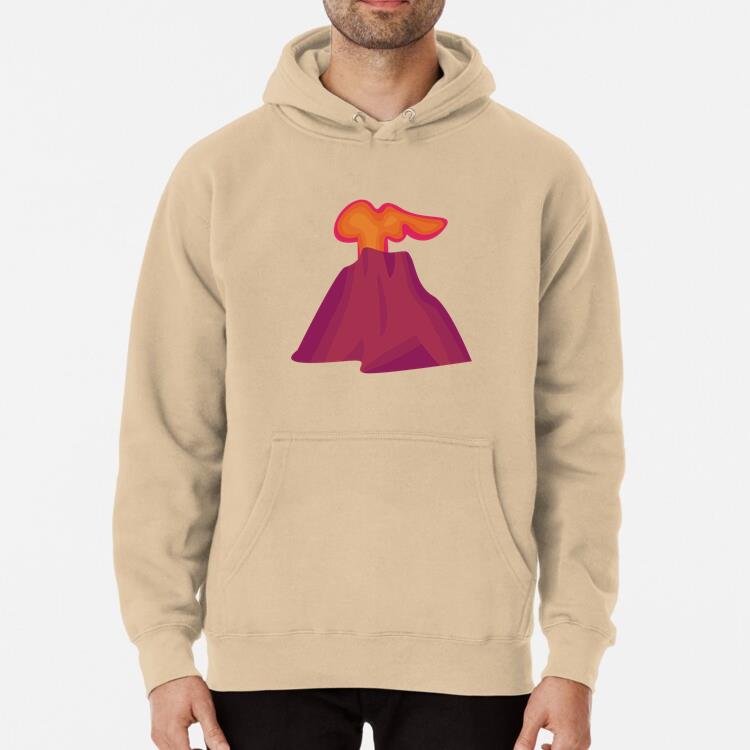 Volcano Mountain Flat Classic Unisex Hoodie
