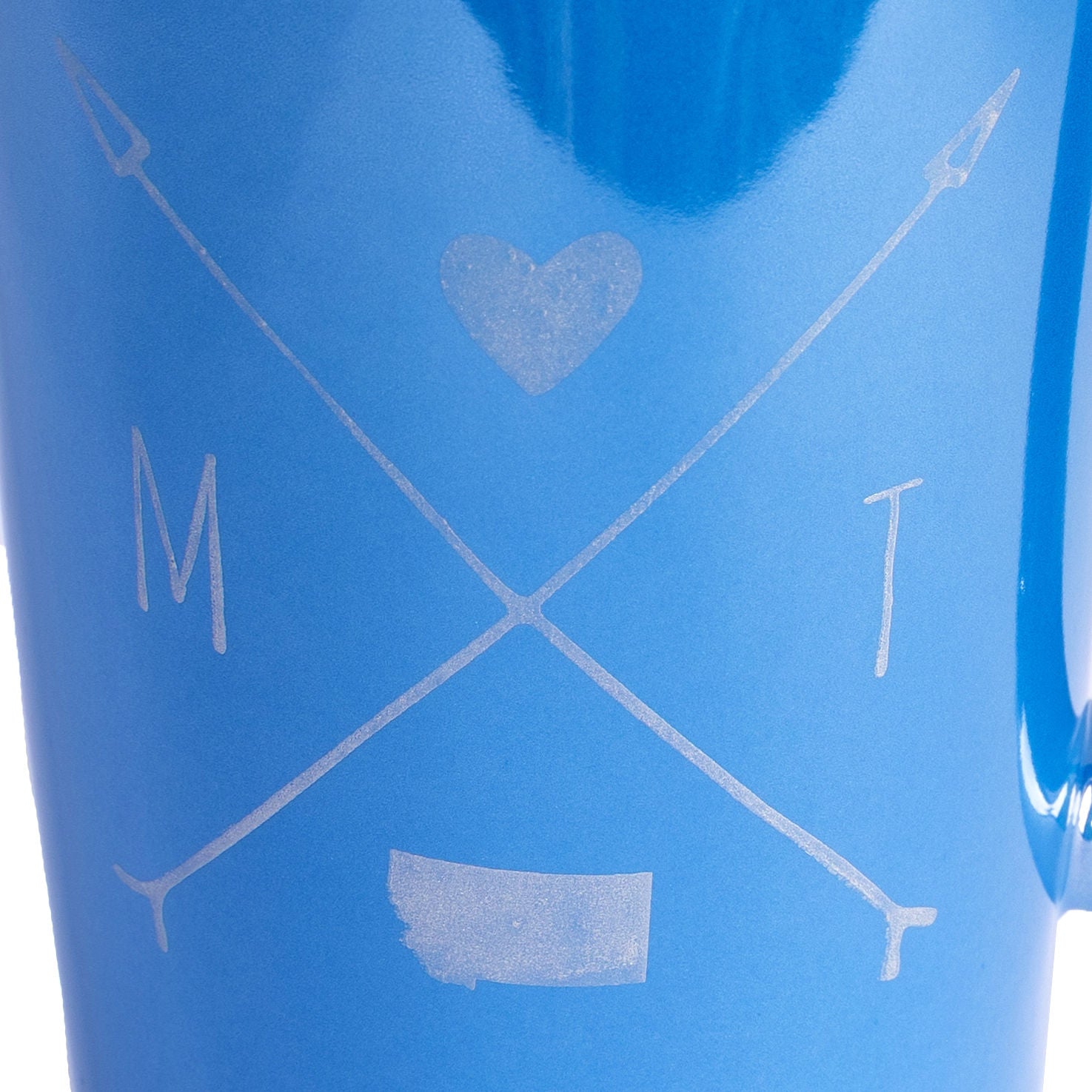 Montana Love Lustre Mug in Blue