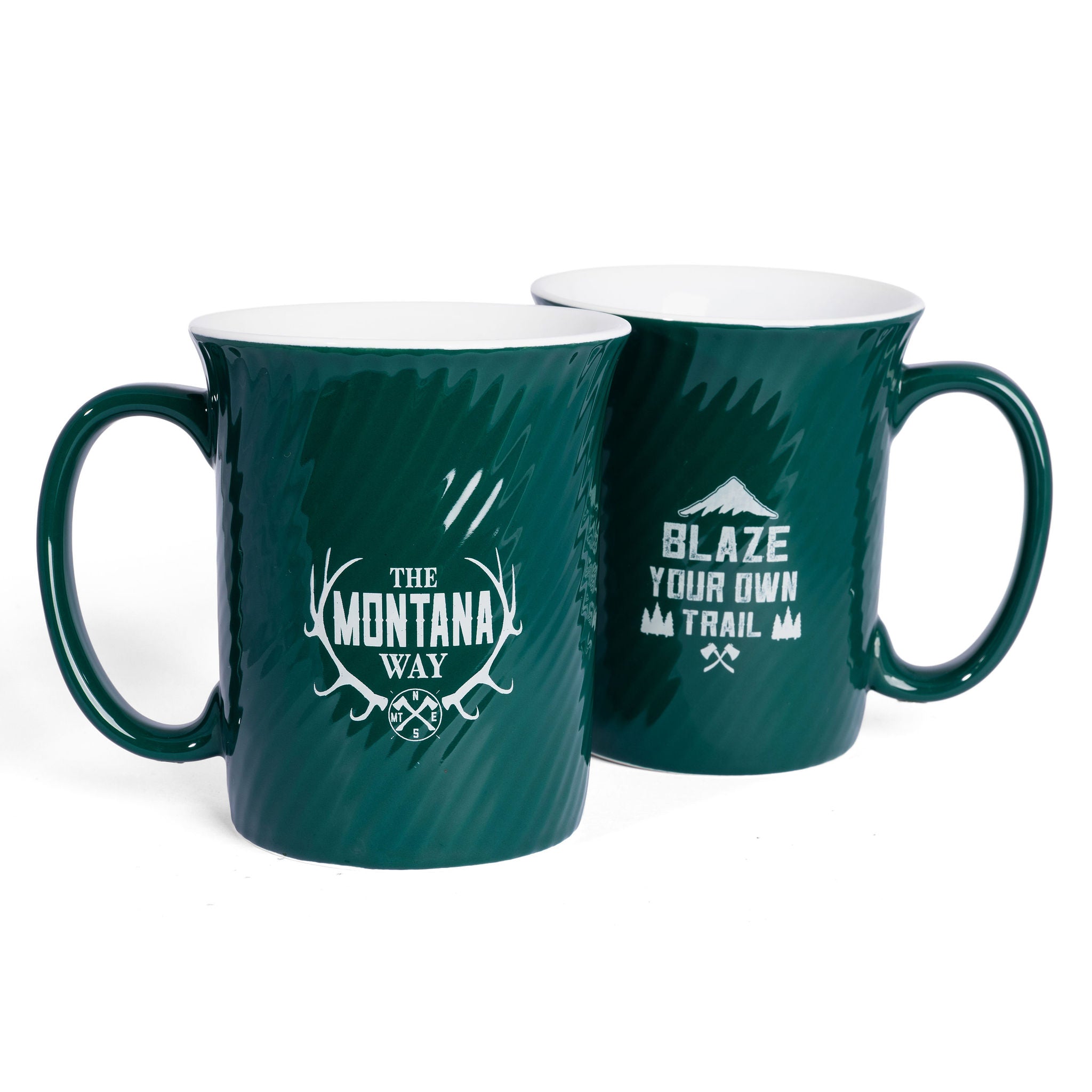 The Logo Ripple Mug in Green