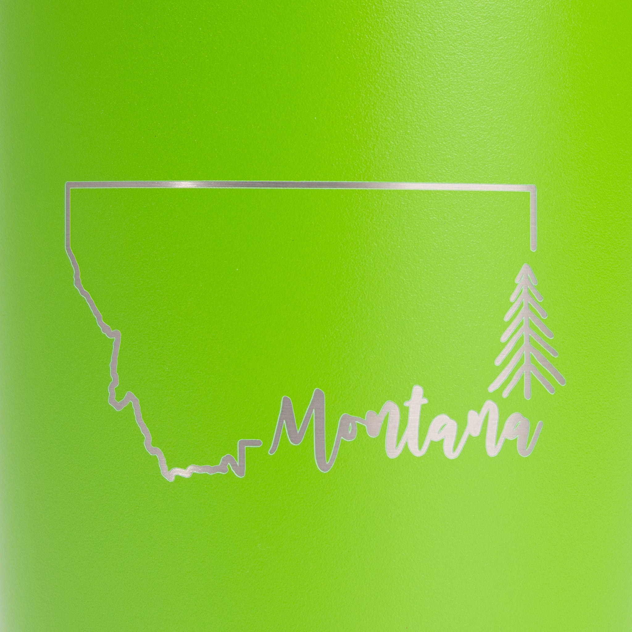 Simply Montana Travel Mug in Lime