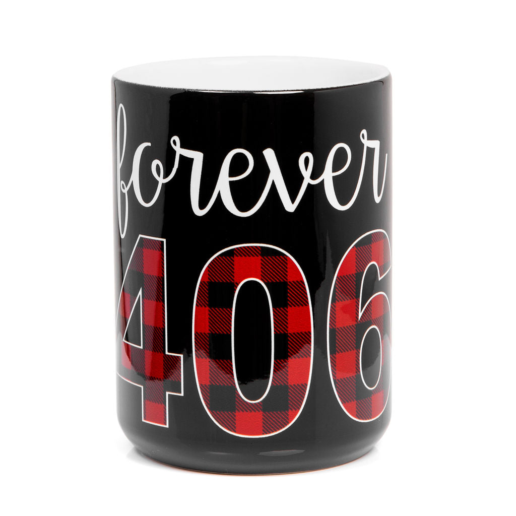 Forever 406 Mug in Black/White